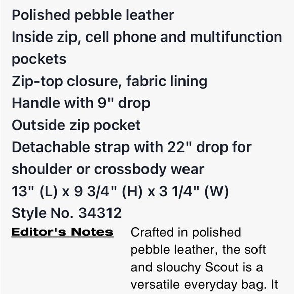 Coach Black Leather Scout Hobo Bag - Picture 9 of 9